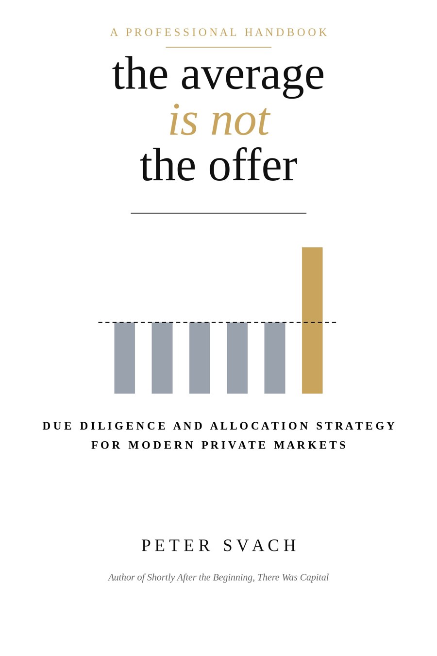 Book cover: The Average Is Not the Offer by Peter Svach